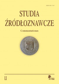 Studia Źródłoznawcze, tom 51