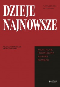 Dzieje Najnowsze, rok 2015, nr 1