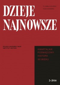 Dzieje Najnowsze, rok 2016, nr 2