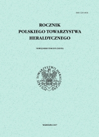 Rocznik Polskiego Towarzystwa Heraldycznego nowej serii t. XVI (XXVII)