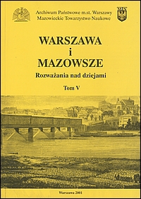 Warszawa i Mazowsze, tom V