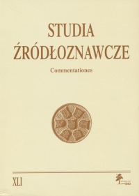 Studia Źródłoznawcze, tom 41