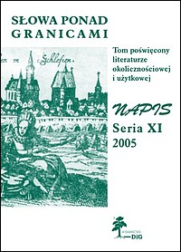 Napis. Seria XI. Słowa ponad granicami. Literackie świadectwa kontaktów kulturowych
