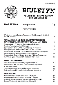 Biuletyn Polskiego Towarzystwa Heraldycznego, nr 24