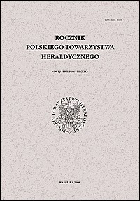 Rocznik Polskiego Towarzystwa Heraldycznego, nr VIII (XIX)